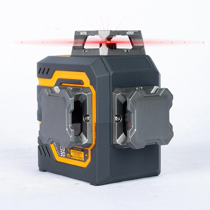 3x360 ° Baterie de litiu încorporată nivel roșu laser