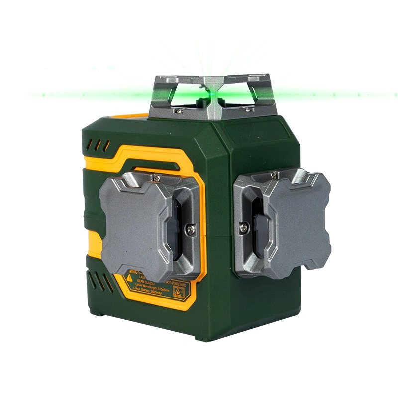 3x360 ° Baterie de litiu încorporată nivel verde laser