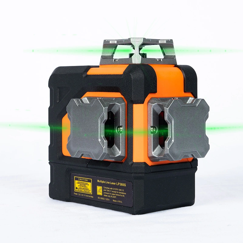 Nivel laser verde cu autoajustare pentru alinierea peretelui și tavanului